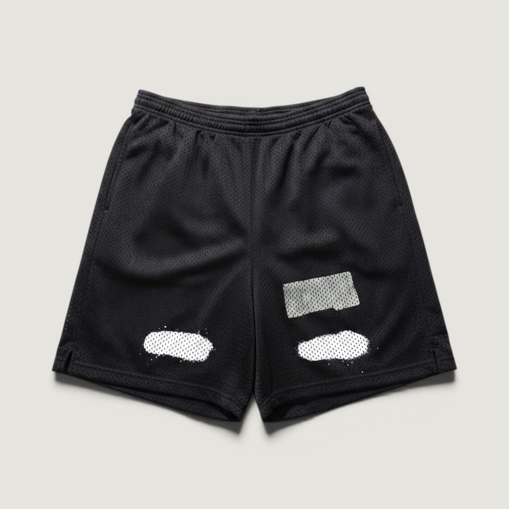 Off-White Shorts Mirror Mirror Mesh Black Medium
